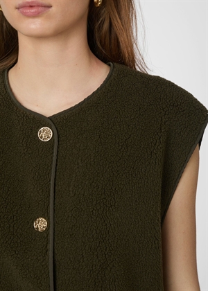 Mariko teddy vest Army Neo Noir 